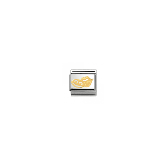 Nomination Composable Gold Smile & Lips Link ~ 030161/08