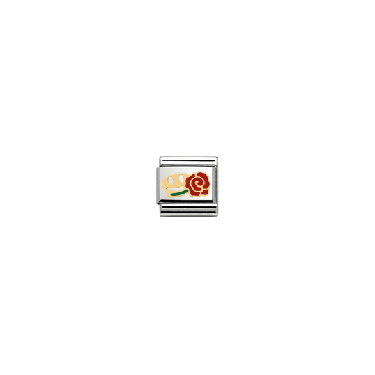 Nomination Composable Gold Smile & Rose Link ~ 030243/26