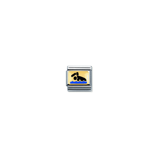 Nomination Composable Gold Swimmer Link ~ 030203/01