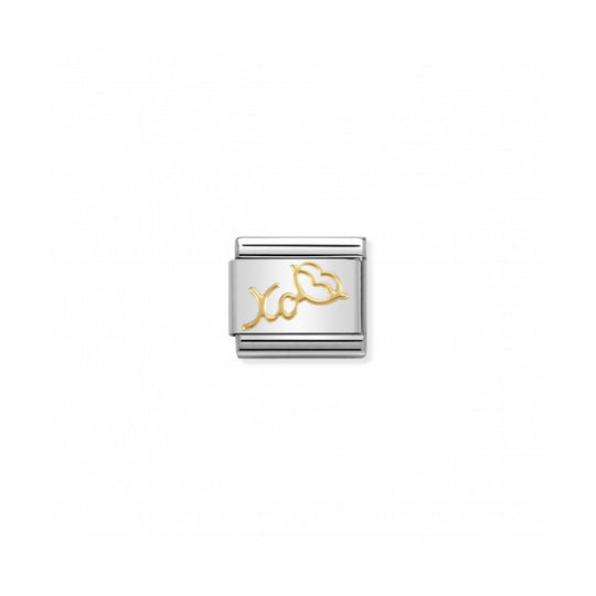 Nomination Composable Gold XO With Mouth Link ~ 030162/29