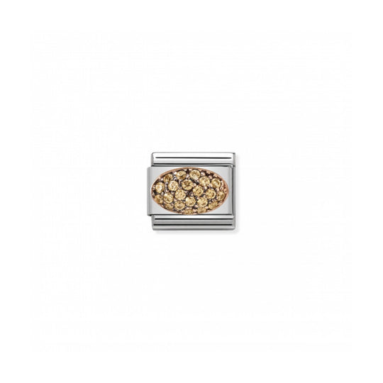 Composable Rose Gold Champagne Dome Link - 430314/01