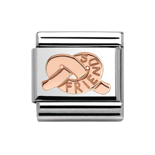 Nomination Composable Rose Gold Friend Knot Link ~ 430101/26