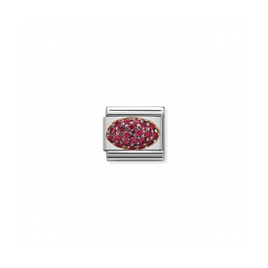 Composable Rose Gold Fuchsia Dome Link - 430314/02