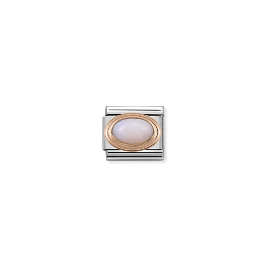 Composable Rose Gold Pink Opal Link - 430501/22
