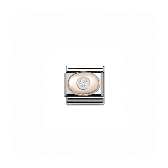 Composable Rose Gold Pink Pearl Link - 430504/02