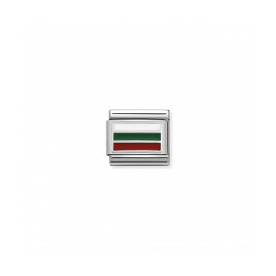 Composable Silver Bulgaria Flag Link - 330207/25