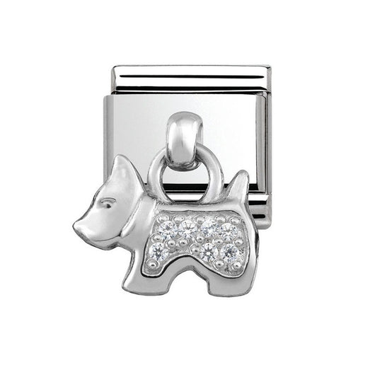 Composable Silver Dog Drop Link - 331800/09