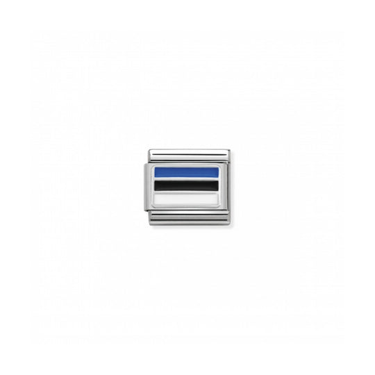 Composable Silver Estonia Flag Link - 330207/30