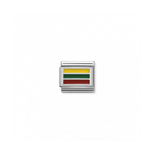 Composable Silver Lithuania Flag Link - 330207/27