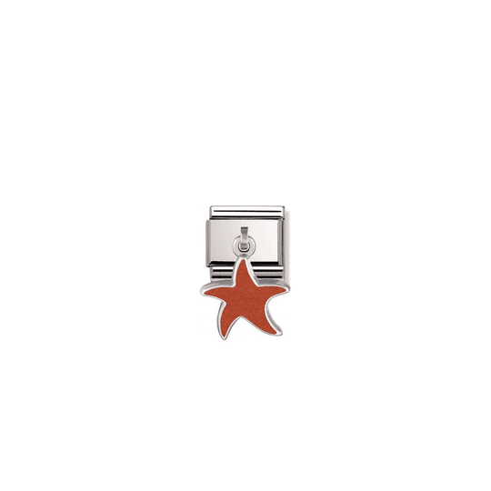 Nomination Composable Silver Red Starfish Drop Link ~ 031700/03