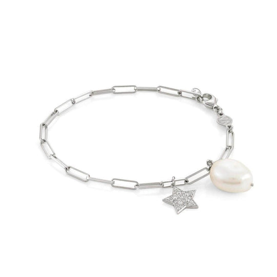 White Dream Pearl & Star Bracelet - Silver - 148700/023