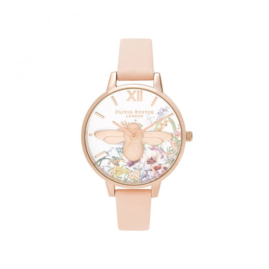 Enchanted Garden Watch - Peach & Rose Gold - OB16EG151