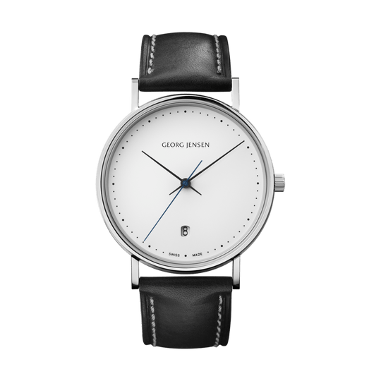 Koppel Quartz Gents Watch, 38mm - White/Black - 10019585