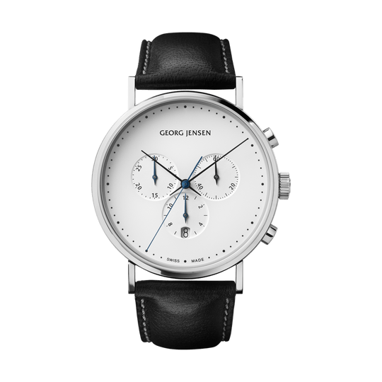 Koppel Gents Chronograph Watch, 41mm - White/Black - 10019587