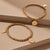 Didi Sparkle Moon Flower Bracelet - Gold - GBDS3090