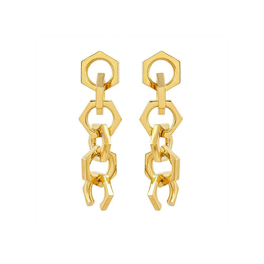 Medium Forever Interlink Earrings - Gold - PME10294