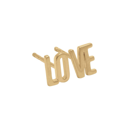 Deco Love Stud Earrings - Gold - ULE01GP