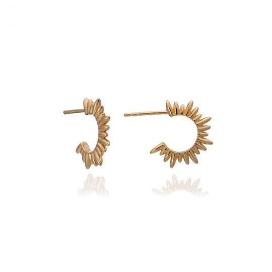 Electric Goddess Hoop Earrings Small - Gold - SNE26GP