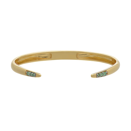 Emerald Bangle - Gold - BIRB1GPEM