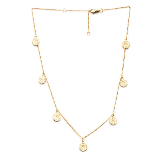 Eternal Sun Coin Choker - Gold - CNN4GP