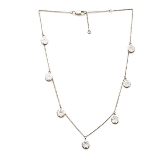 Eternal Sun Coin Choker - Silver - CNN4S