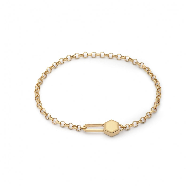 rachel-jackson-hexagon-padlock-carabiner-bracelet-gold-hxpb1gp