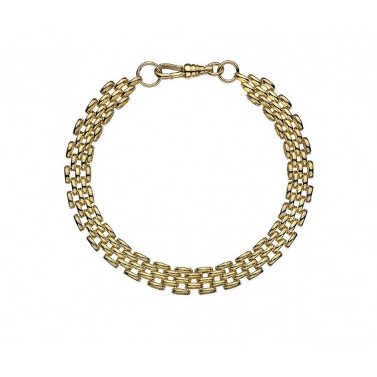 9ct Yellow Gold Bracelet - 19cm - GPA107