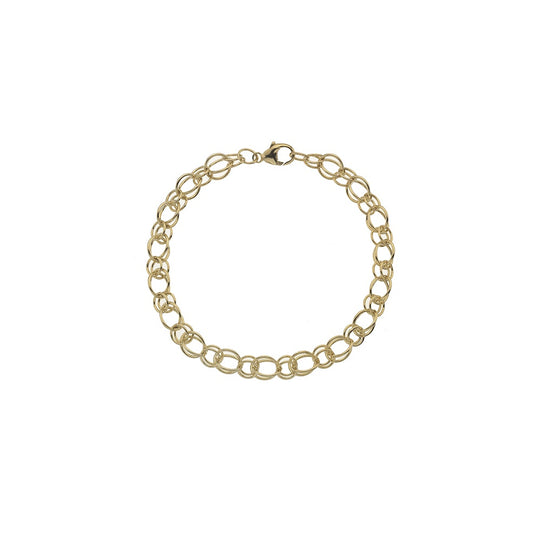 Circular Link Bracelet 19cm - 9ct Yellow Gold - GSIE2107