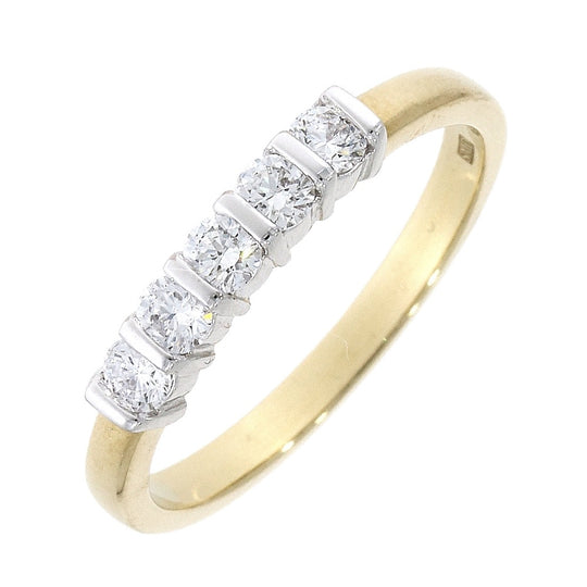 Diamond 5 Stone Eternity Ring - 0.74ct