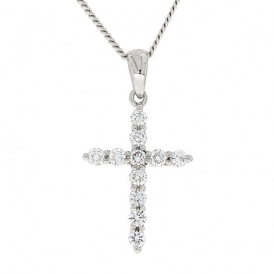 Diamond Cross Pendant - 0.22ct