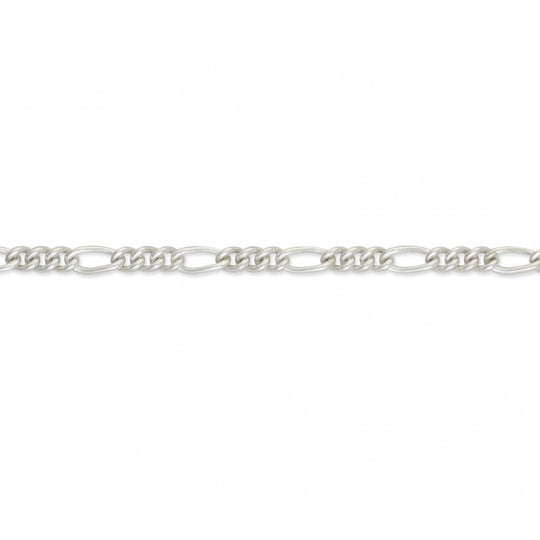 Filed Figaro 22" Chain - Silver - S48FFG22