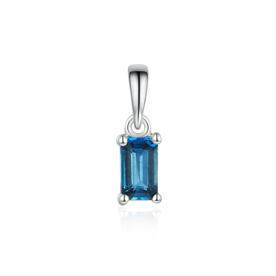 London Blue Topaz Pendant - White Gold - NTP2064LBTD-9WG