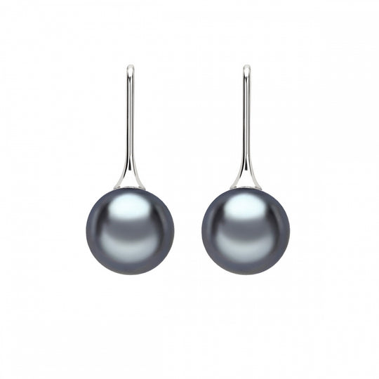 Pearl Drop Earrings - White Gold - AA511-WG-TAH