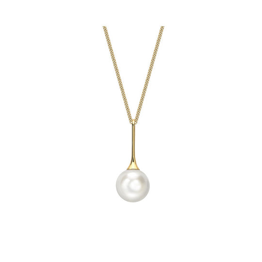 Pearl Drop Pendant - Gold - AAP511-YG-FW