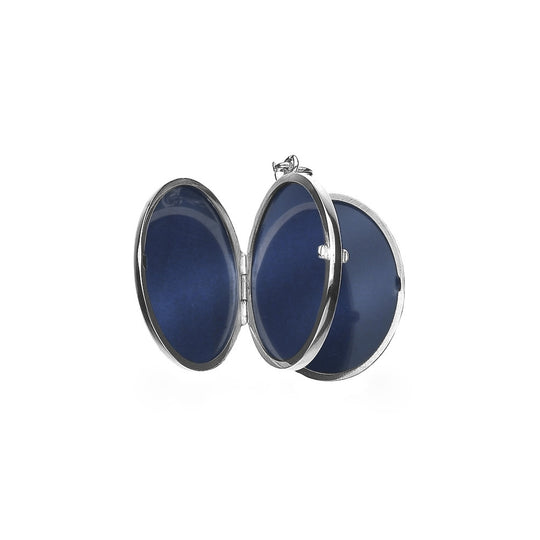 Plain Oval Locket - Silver - XSLK2FM