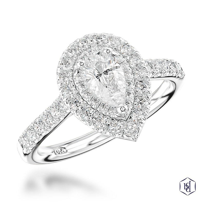 sarah-layton-platinum-pear-shaped-diamond-halo-ring-1-12ct