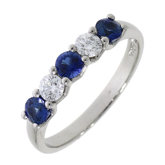 Sapphire & Diamond 5 Stone Eternity Ring - 22706F4