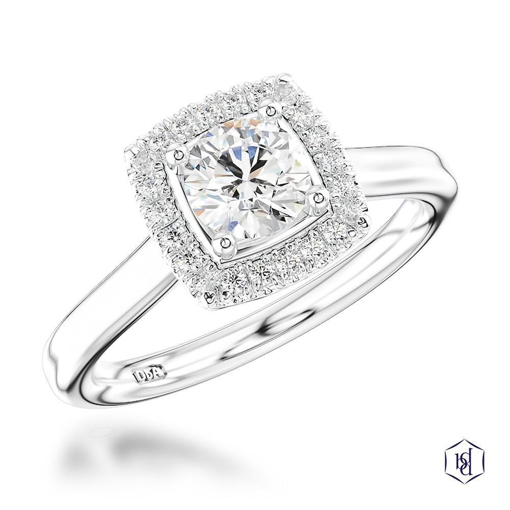 Skye Pure Brilliant Cut Diamond Engagement Ring Platinum