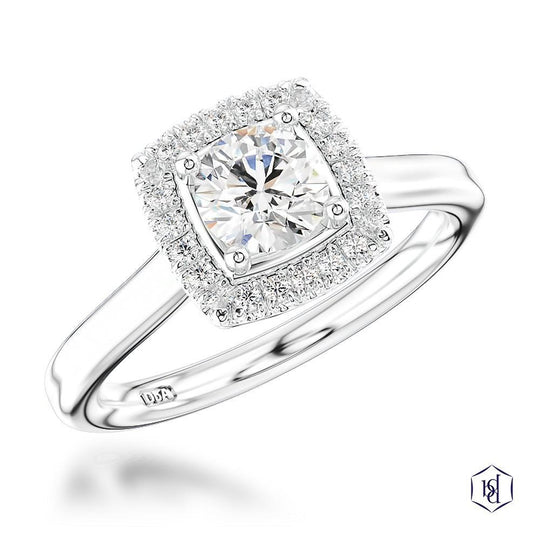 Skye Pure Brilliant Cut Diamond Engagement Ring - Platinum - 0.60ct