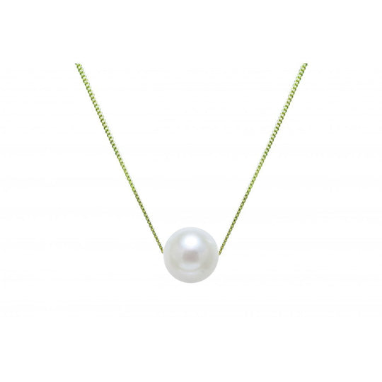 Sliding River Pearl Pendant - Yellow Gold - PJR188YGW