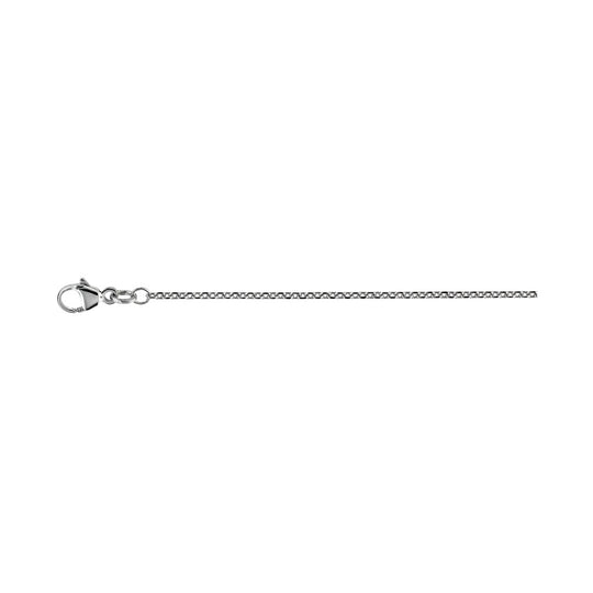 Trace Chain, 18"/45cm - 9ct White Gold - W40CTFTAJ1