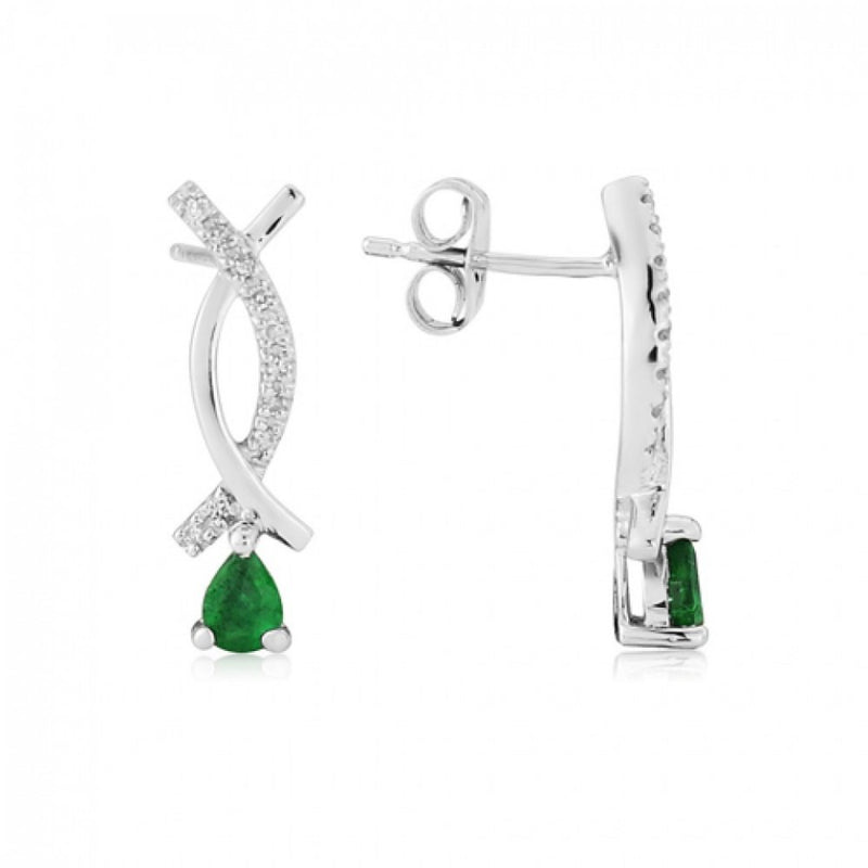 sarah-layton-white-gold-diamond-emerald-earrings-7x14wde
