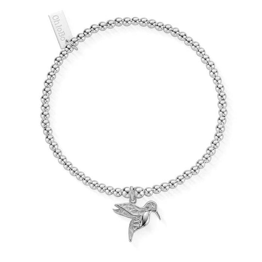 Cute Charm Hummingbird Bracelet - Silver - SBCC670