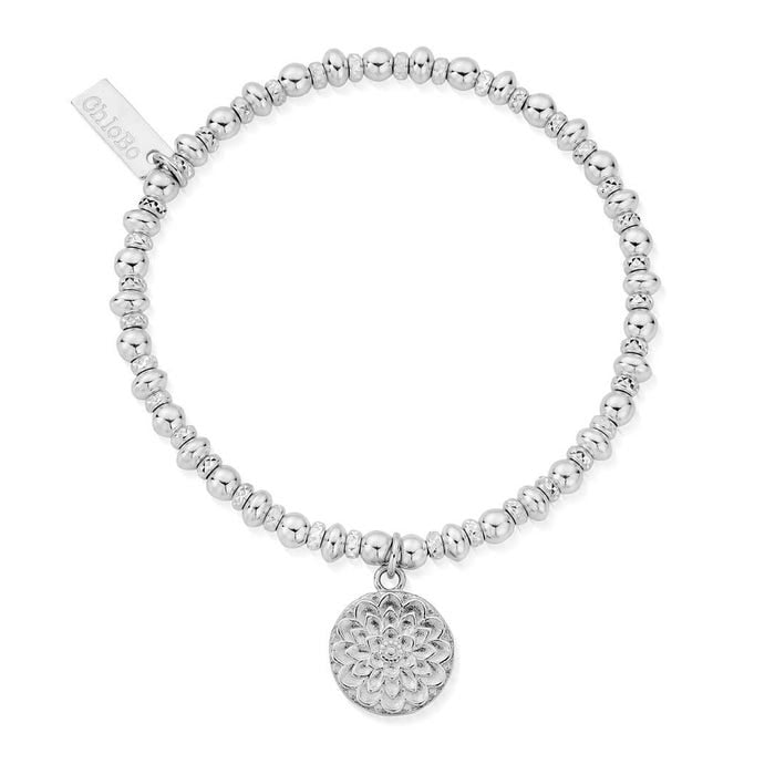 Didi Sparkle Moonflower Bracelet - Silver - SBDS697