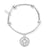 Noodle Ball Sun Mandala Bracelet - Silver - SBNB576