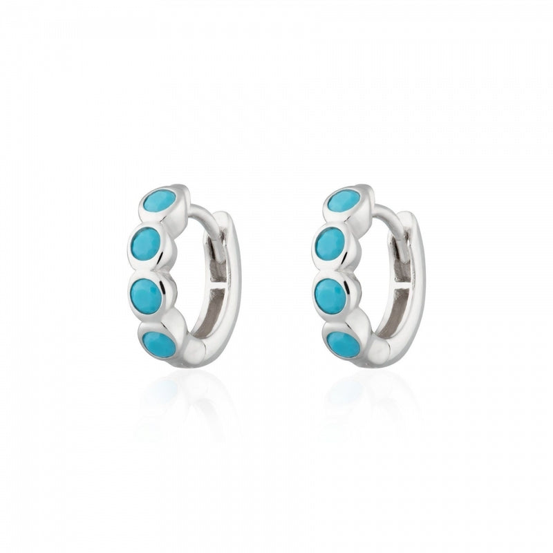 scream-pretty-bezel-huggie-hoop-earrings-turquoise-silver-sps-377