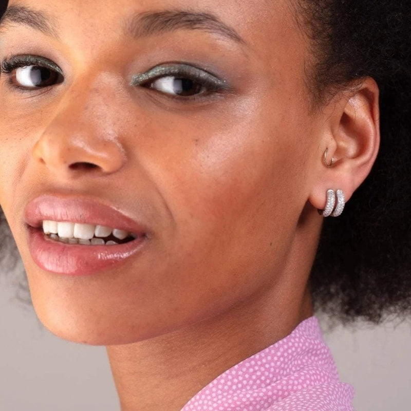 scream-pretty-bling-huggie-hoop-earrings-silver-sps-270