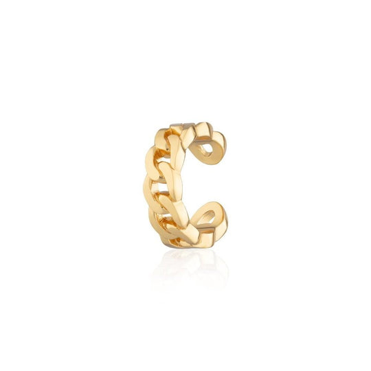 Chain Reaction Small Single Ear Cuff - Gold - SPG-292