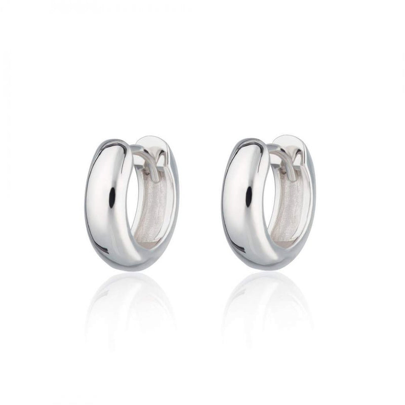 scream-pretty-chunky-huggie-hoop-earrings-silver-sps-272