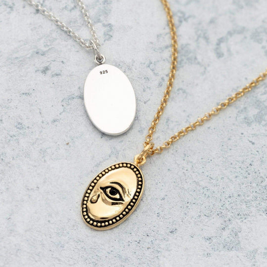 Crying Eye Necklace - Gold - SPCNGCE-1